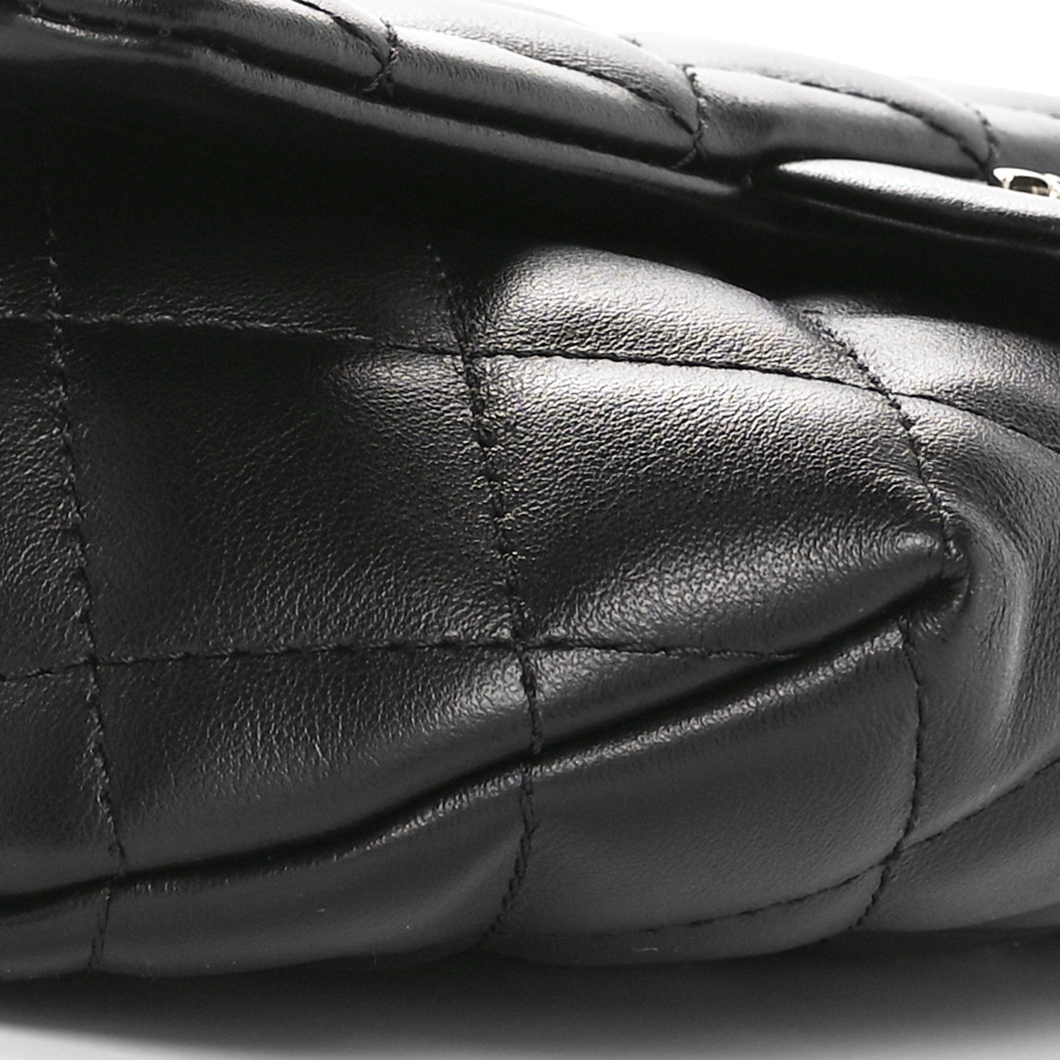 Chanel Calfskin Quilted CC Uniform Flap Belt Bag Black 9 of 11