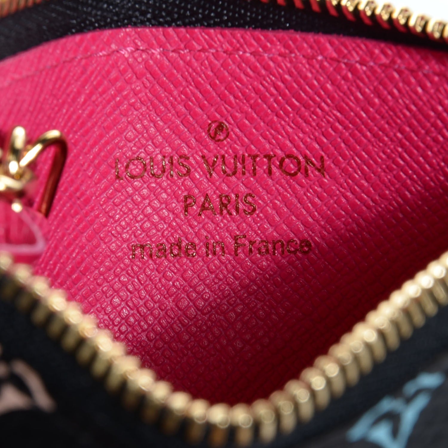 Louis Vuitton Monogram Multicolor Key Pouch Black Grenade 6 of 7