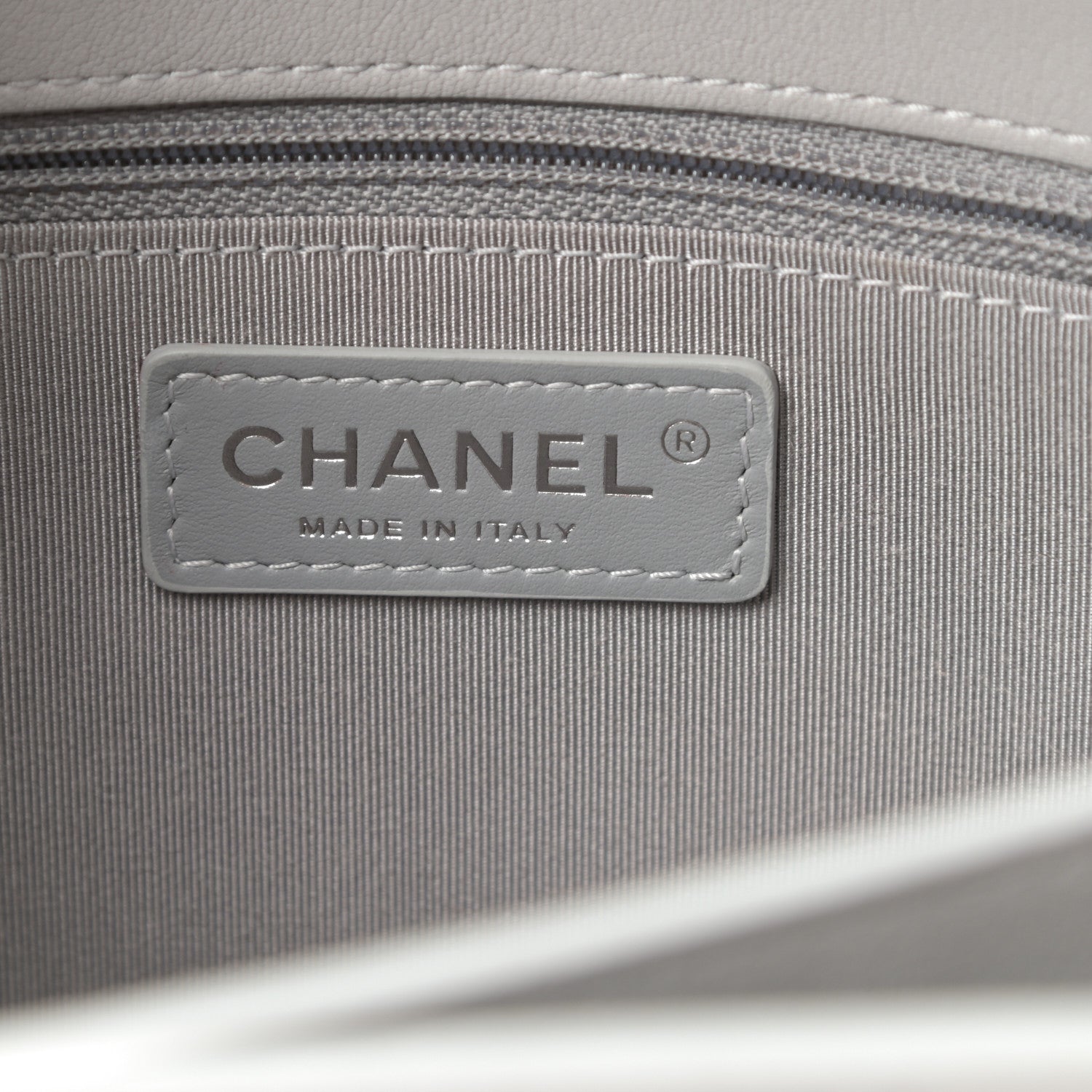 Chanel Lambskin Quilted Small CC Box Flap Grey 6 of 11