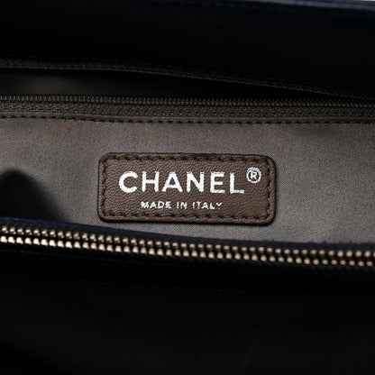 Chanel Caviar Quilted Grand Shopping Tote GST Dark Blue 6 of 13