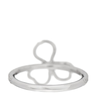 Tiffany Platinum Diamond Small Open Paper Flowers Ring 49 5 4 of 6