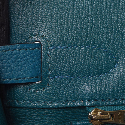 Hermes Taurillon Clemence Birkin 30 Cobalt 25 of 32