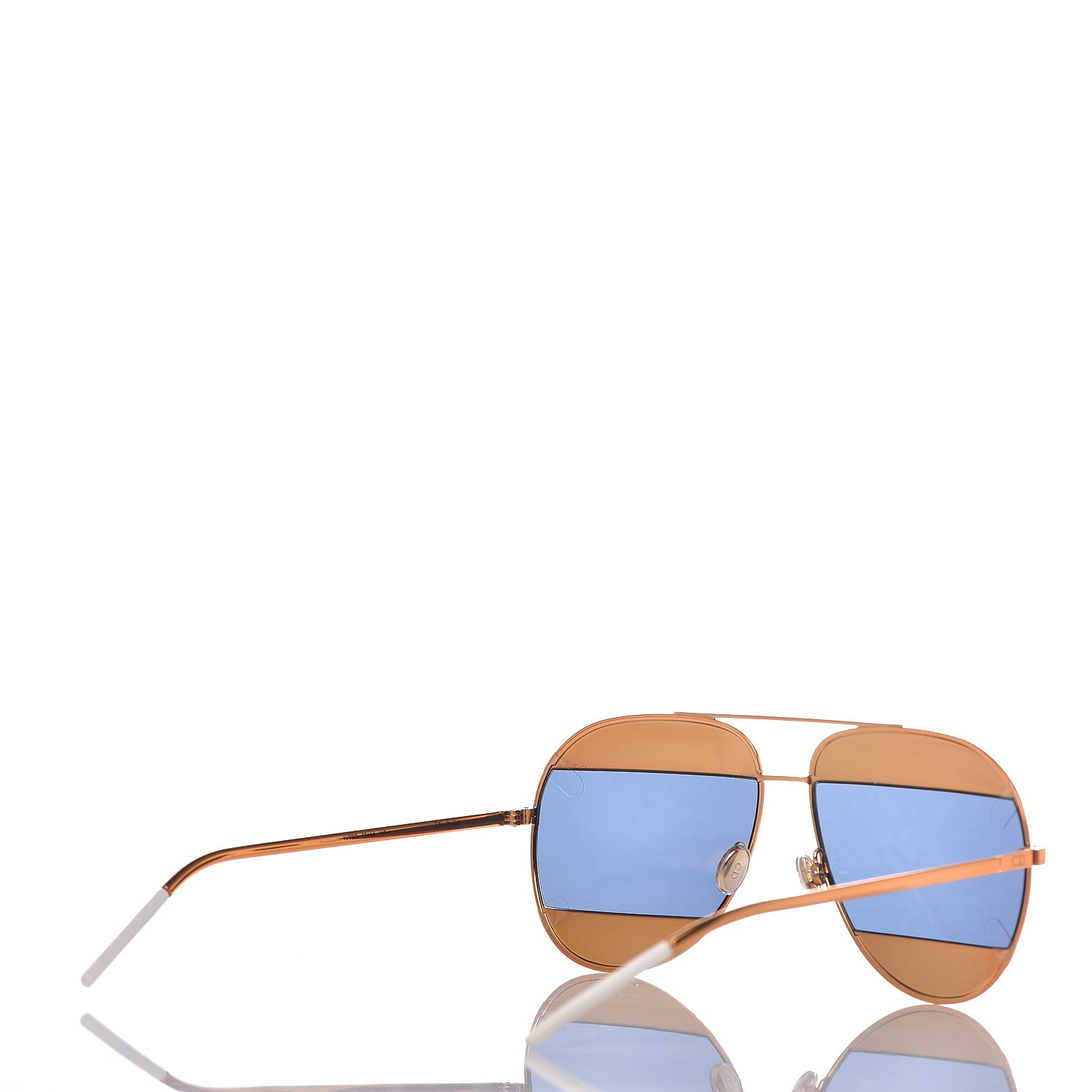 Christian Dior Split 1 Aviator Sunglasses Gold 4 of 6