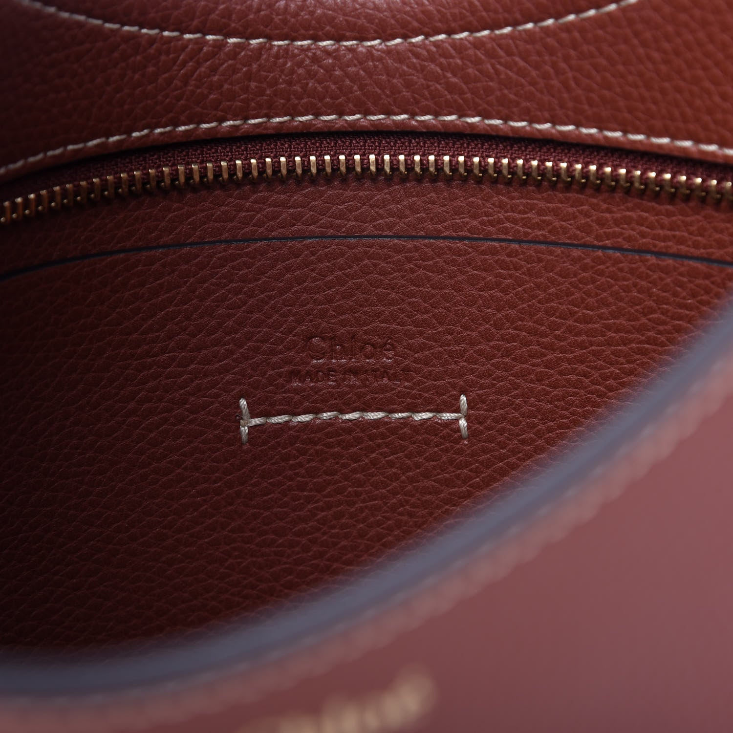 Chloe Small Grain Smooth Calfskin Small Darryl Hobo Sepia Brown 8 of 9