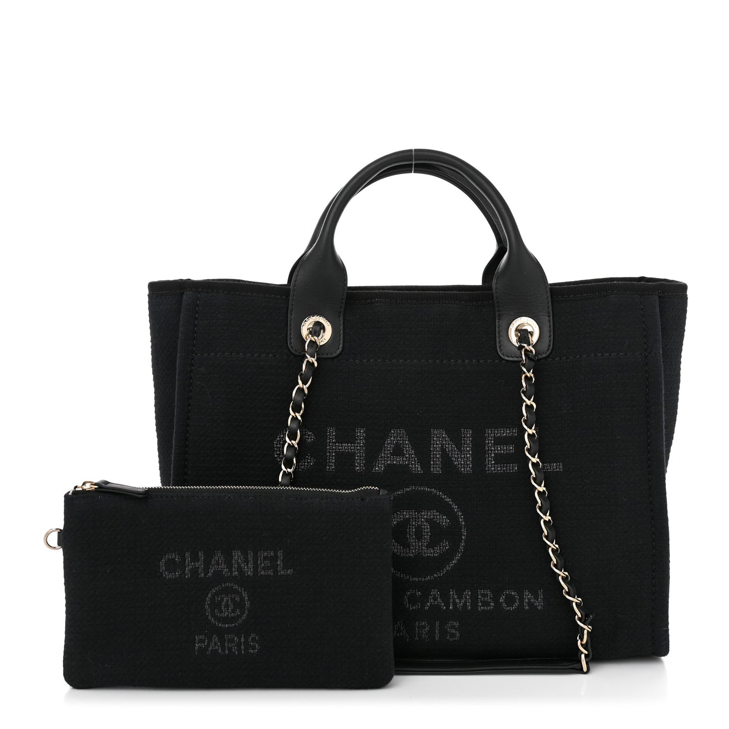 Mixed Fibers Small Deauville Tote Black