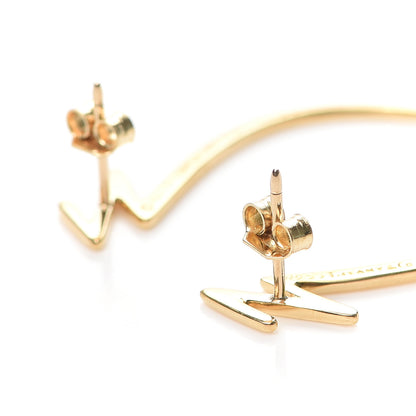 Tiffany 18K Yellow Gold Paloma Picasso Scribble Earrings 3 of 4