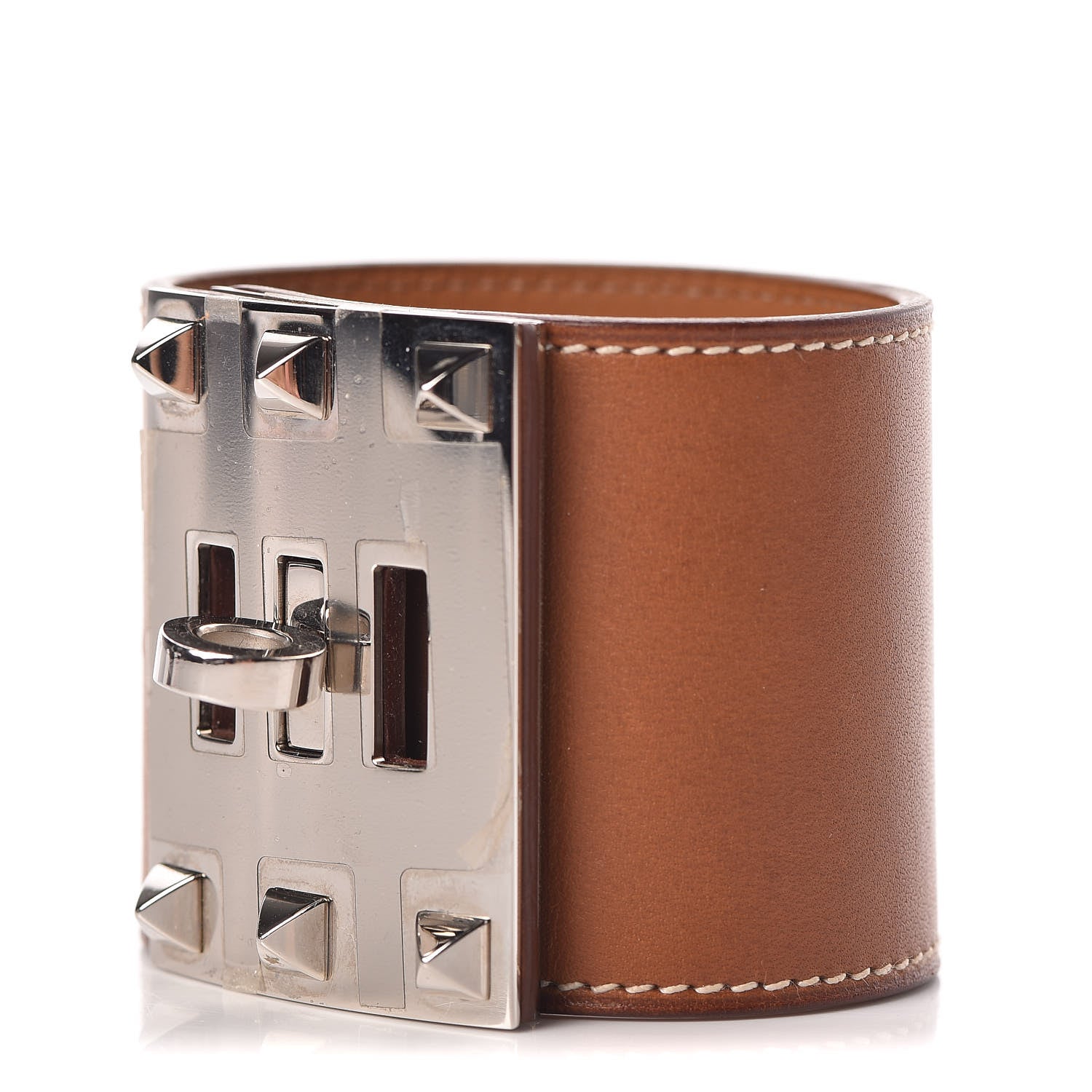 Hermes Barenia Kelly Extreme Dog Bracelet S Fauve 2 of 14