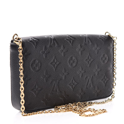 Louis Vuitton Empreinte Pochette Felicie Chain Wallet Black 4 of 12