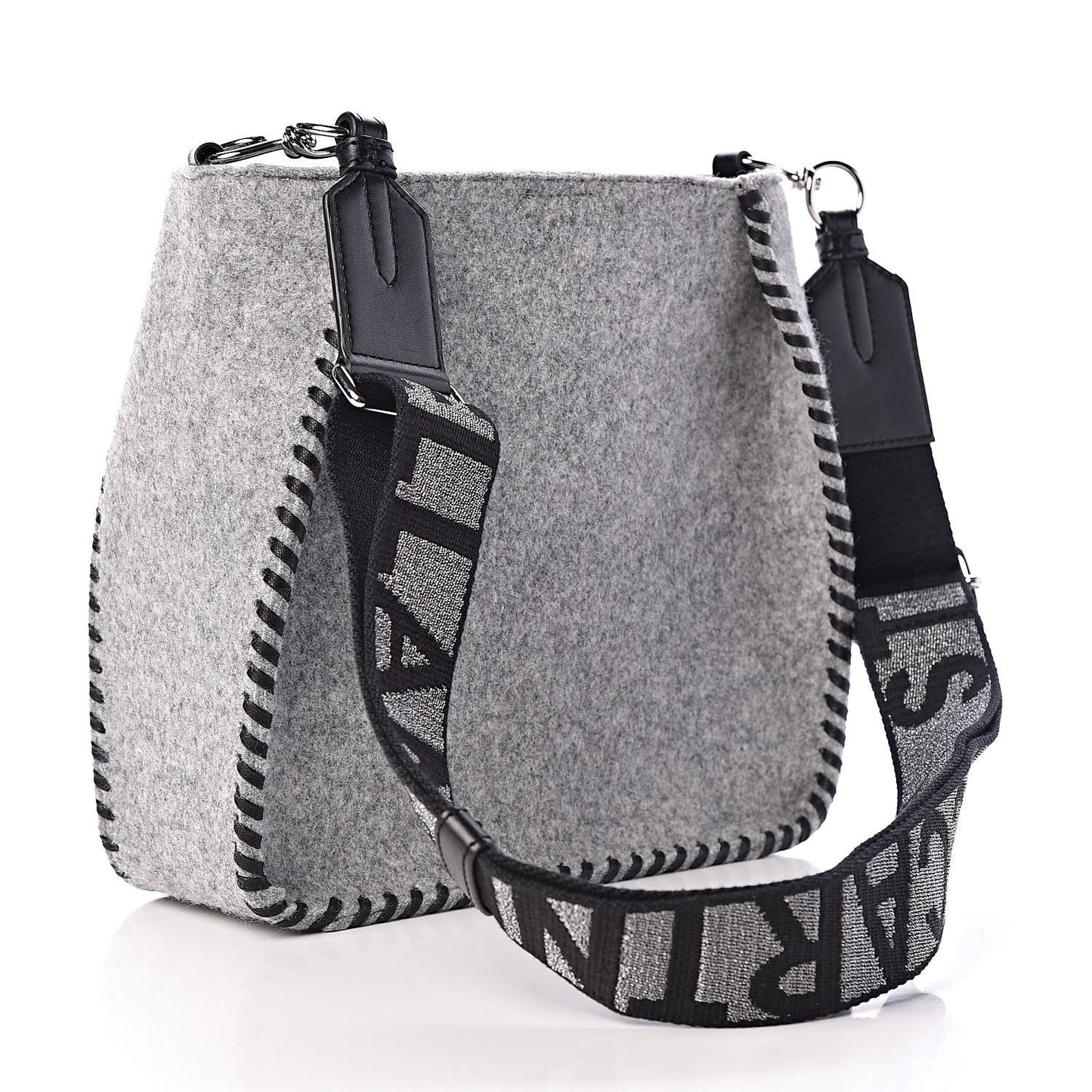 Eco Felt Mini Logo Crossbody Smoke Slate