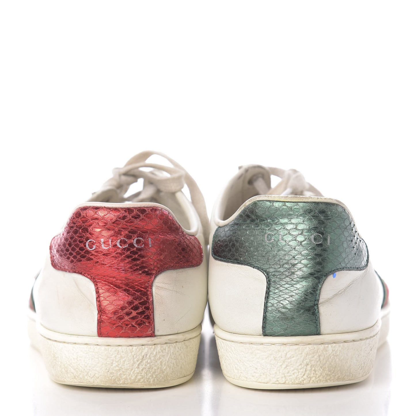 Calfskin Ayers Web Bee Embroidered Womens Ace Sneakers 40 White