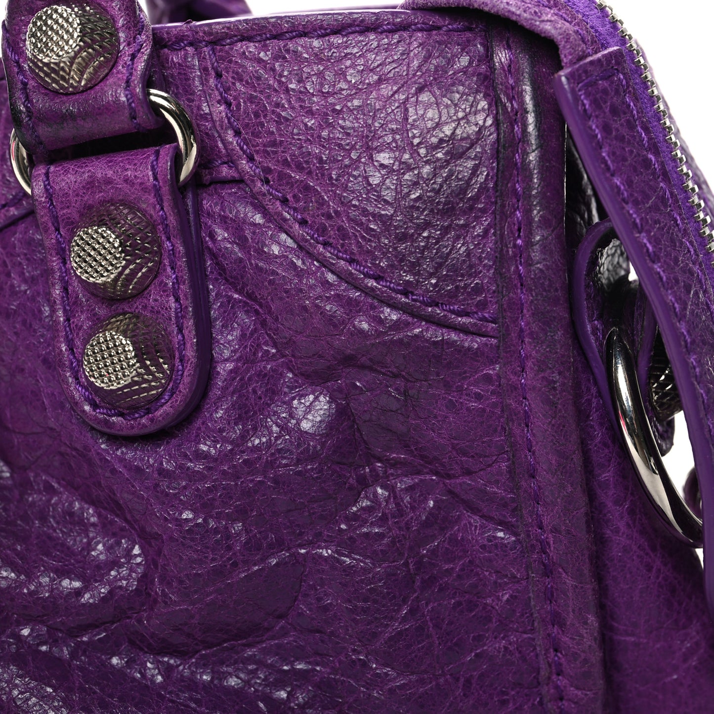 Agneau Giant 12 Silver Hardware Mini City Ultraviolet