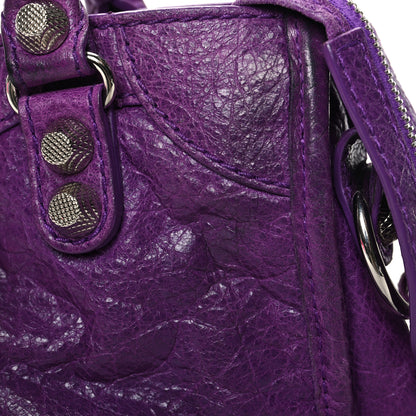 Balenciaga Agneau Giant 12 Silver Hardware Mini City Ultraviolet 14 of 16