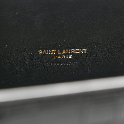 Saint Laurent Calfskin Crocodile Embossed Baby Sac De Jour Black 7 of 12