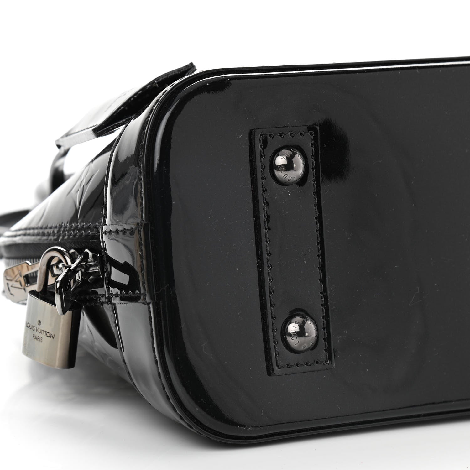 Louis Vuitton Vernis Alma BB Noir Magnetique 9 of 10