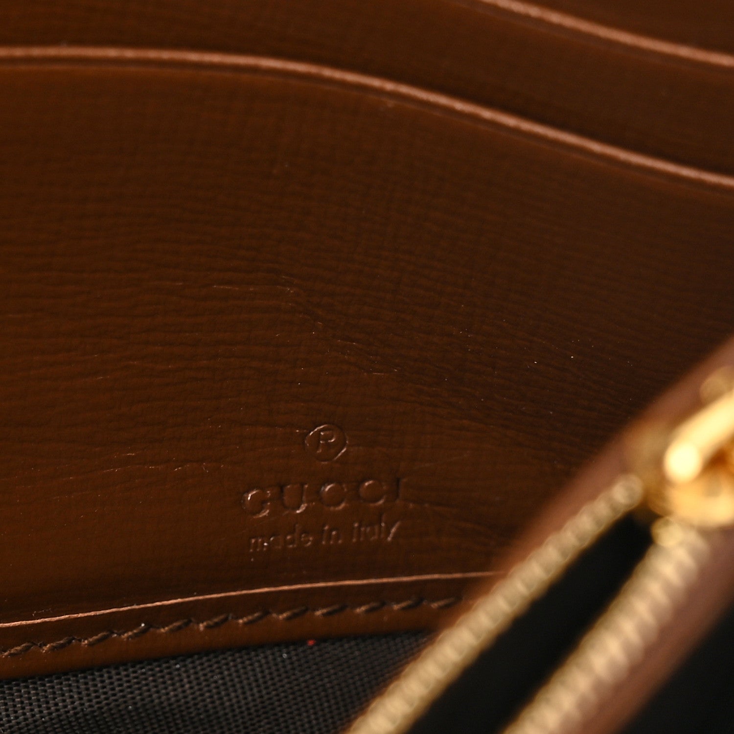 Gucci GG Supreme Monogram Azalea Calfskin Web Jackie 1961 Chain Wallet Beige Ebony Brown Sugar 6 of 10