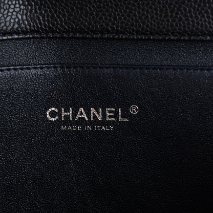 Chanel Caviar Quilted Clutch With Chain Flap Navy Blue 6 of 8