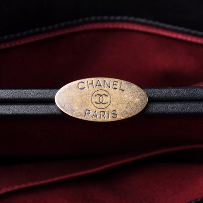 Chanel Aged Calfskin Large Just Mademoiselle Bowling Bag Black 5 of 12