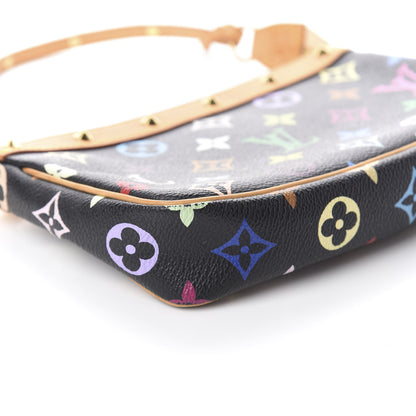 Louis Vuitton Monogram Multicolor Pochette Accessories Black 6 of 8
