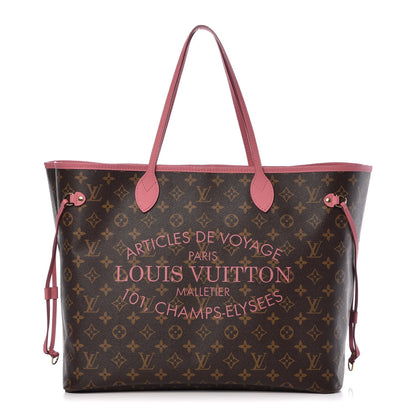 Louis Vuitton Monogram Articles de Voyage Ikat Neverfull GM Rose Velours 1 of 8