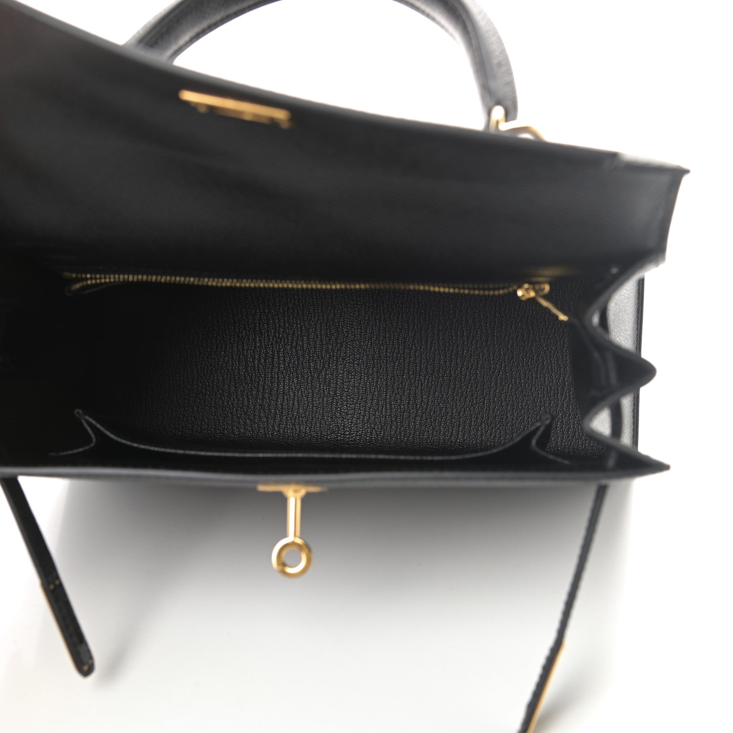 Hermes Epsom Kelly Sellier 25 Black 5 of 12
