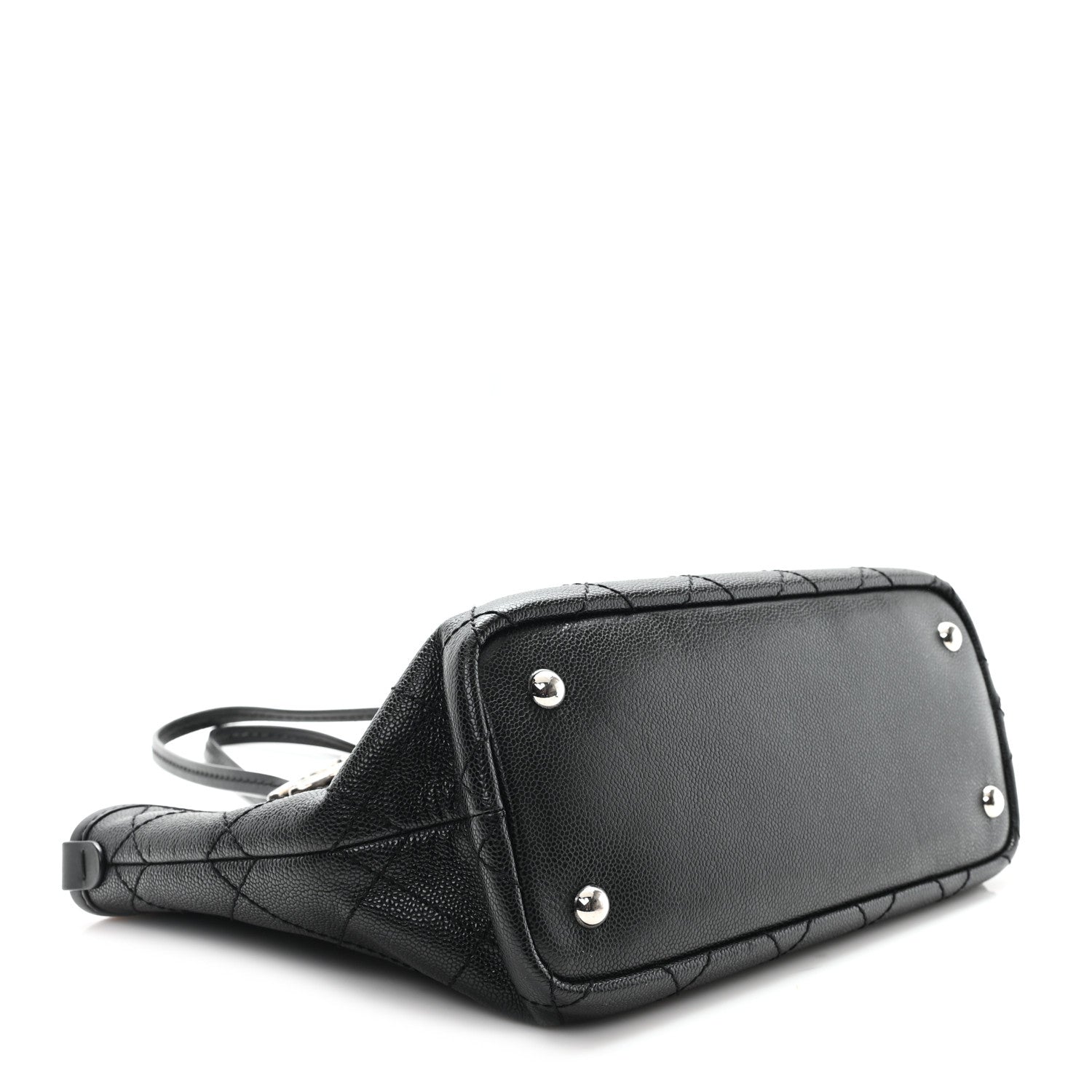 Chanel Grained Calfskin Shopping Fever Tote Black 5 of 11