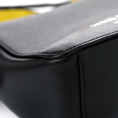 Off-White Saffiano For Display Only Binder Clip Shoulder Bag Black 11 of 21