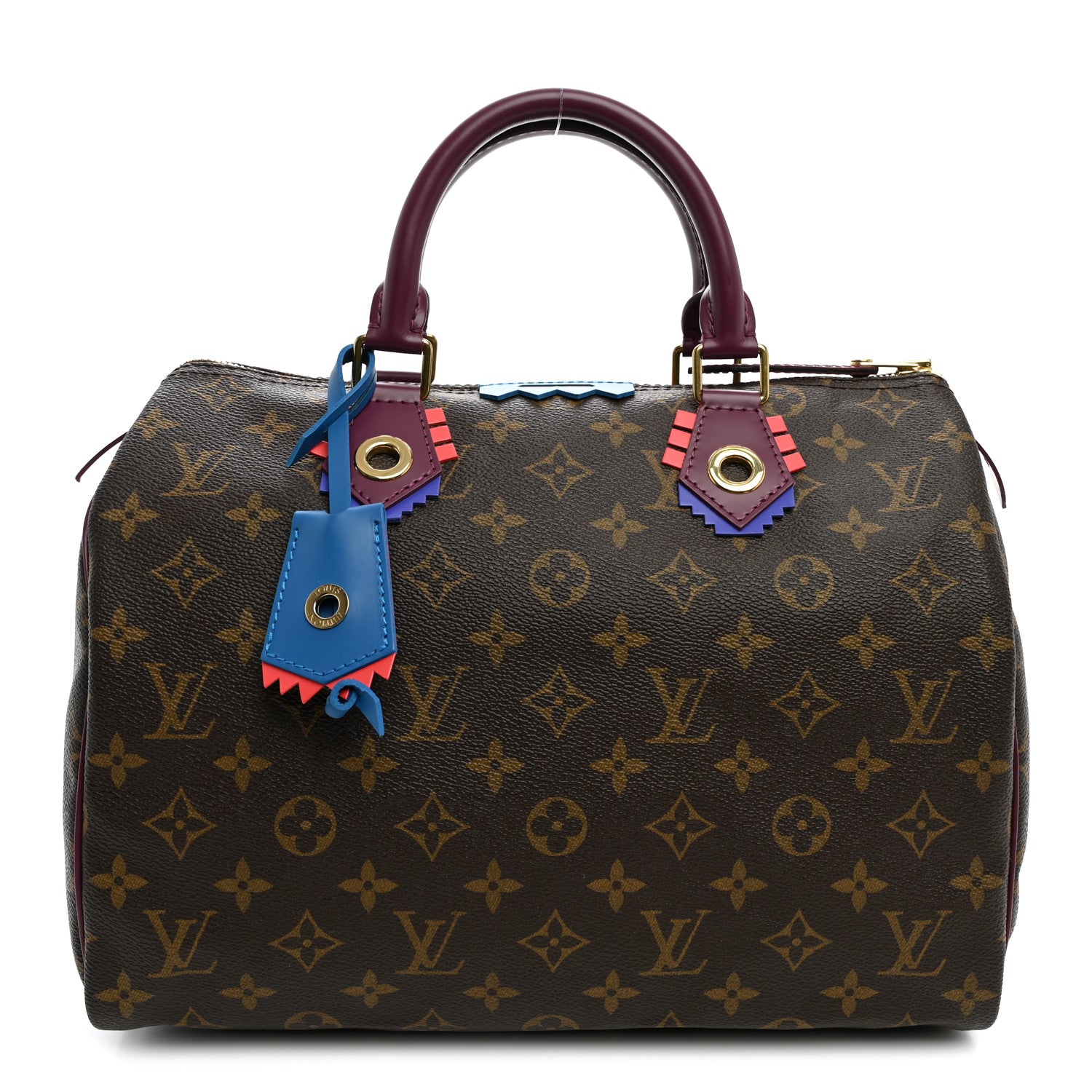 Louis Vuitton Monogram Totem Speedy 30 Magenta 1 of 9