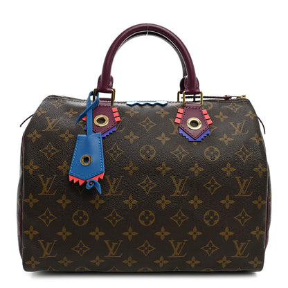 Louis Vuitton Monogram Totem Speedy 30 Magenta 1 of 9