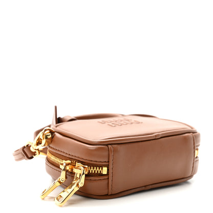 Miu Miu Calfskin Beau Micro Bag Cognac 4 of 10
