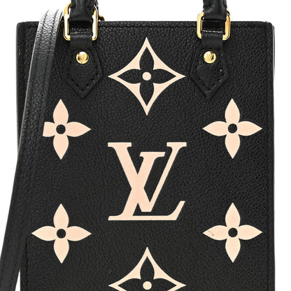 Louis Vuitton Empreinte Monogram Giant Petit Sac Plat Black Beige 7 of 13