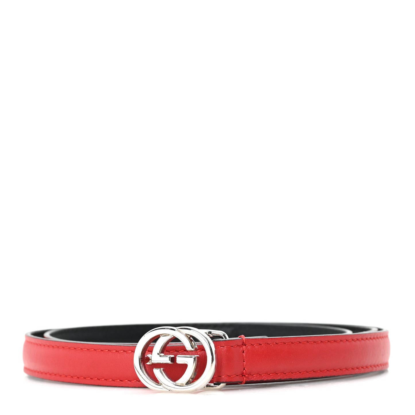 Moon Calfskin Nickel Interlocking G 20mm Belt 90 36 Tabasco