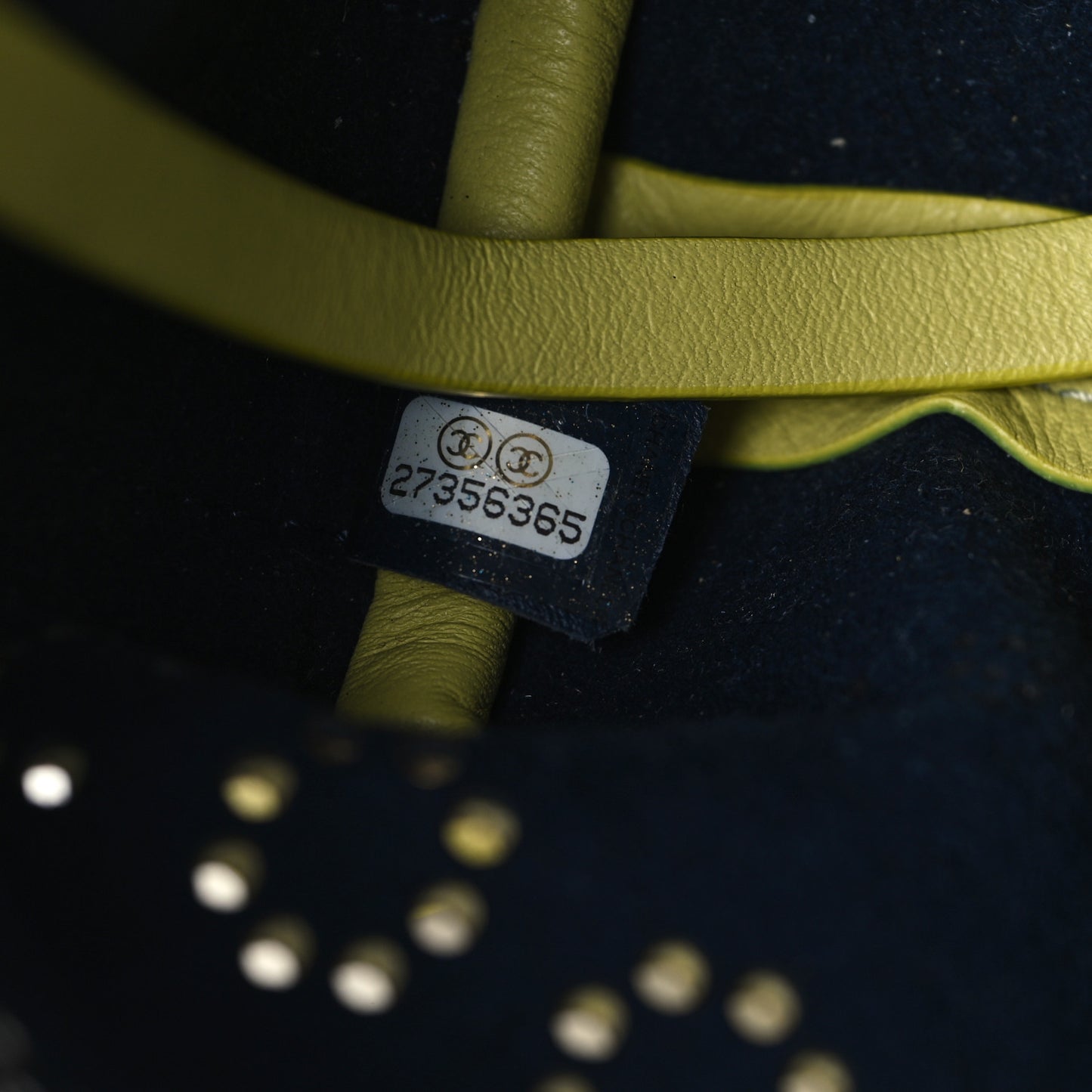 Calfskin Piercing Light Flap Bag  Yellow