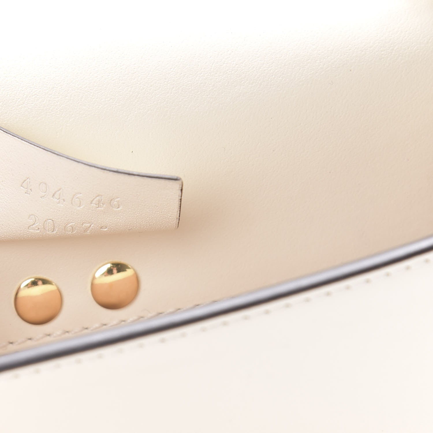 Gucci Calfskin Super Mini Sylvie Chain Shoulder Bag White 6 of 11