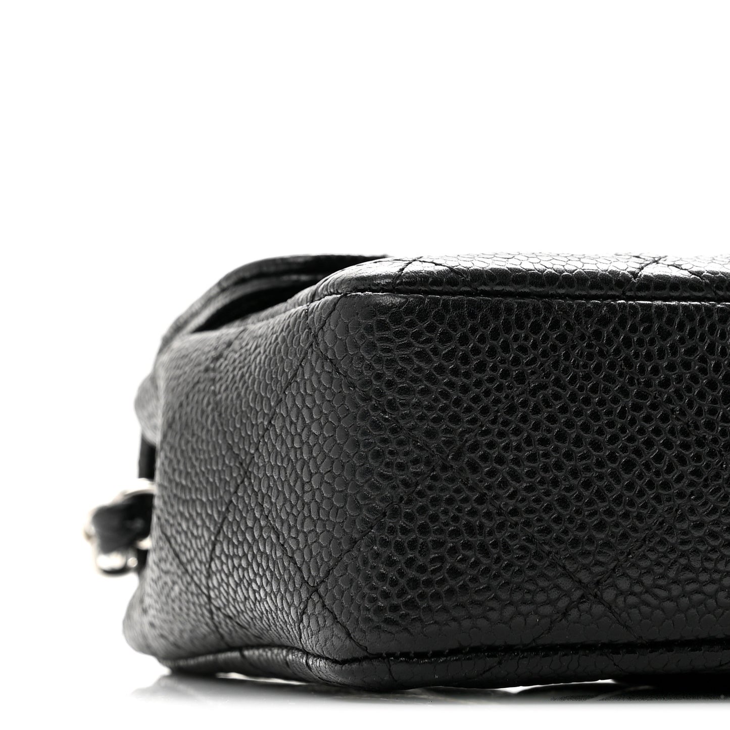 Caviar Quilted East West Flap Black