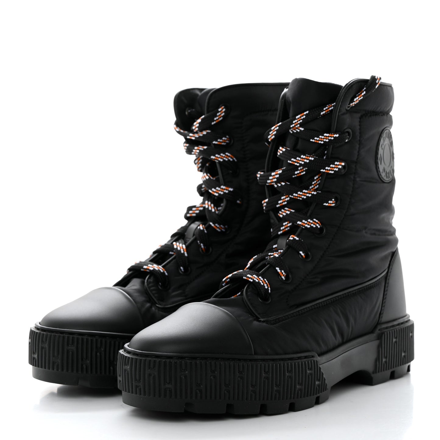 Calfskin Parachute Fresh Ankle Boots 37 Black