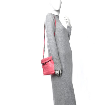 Chanel Shiny Calfskin Quilted Rainbow Metal Mini Chanel 22 Coral Pink 3 of 11