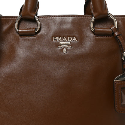Prada Soft Calf Shopping Tote Palissandro 7 of 9