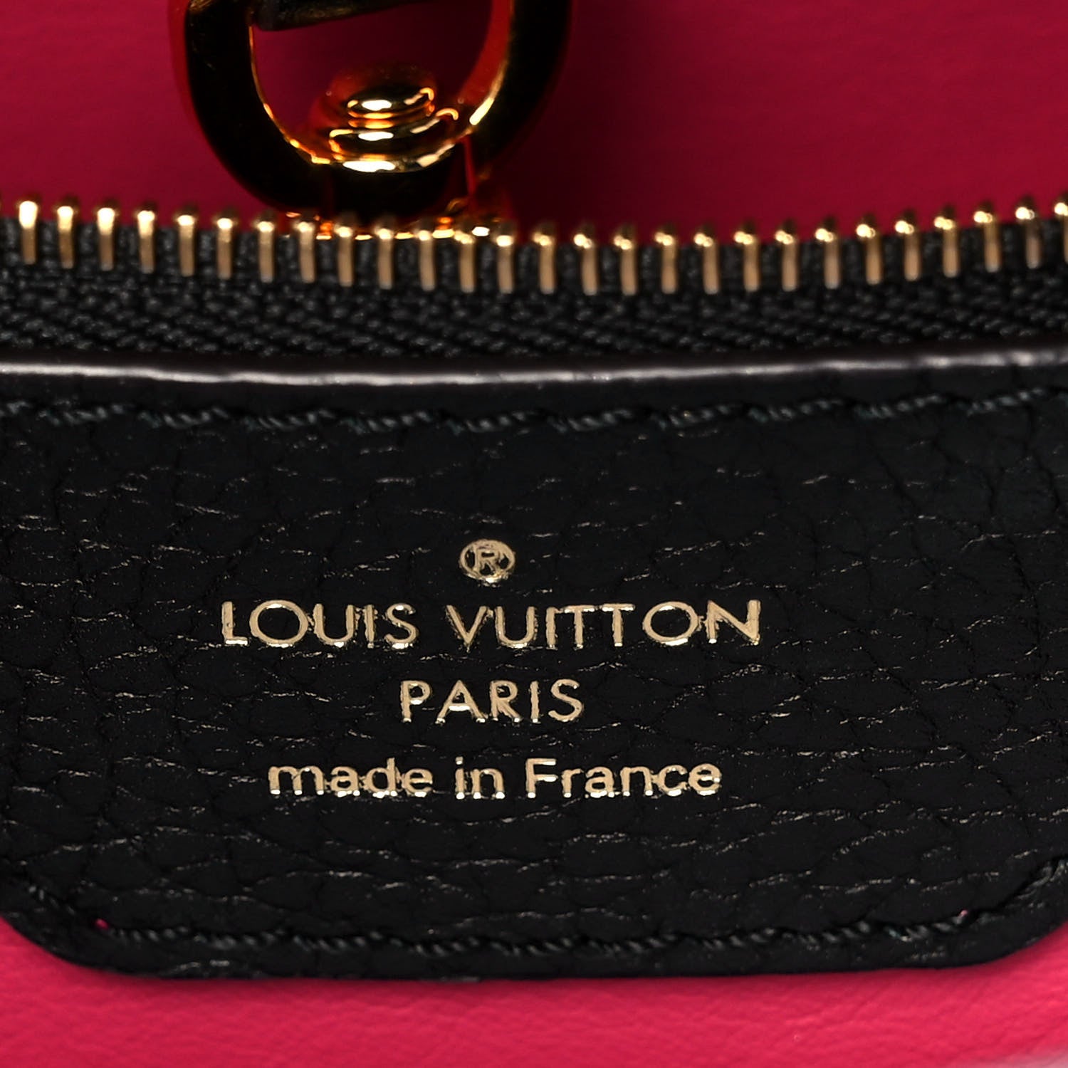 Louis Vuitton Taurillon Capucines GM Black 6 of 10
