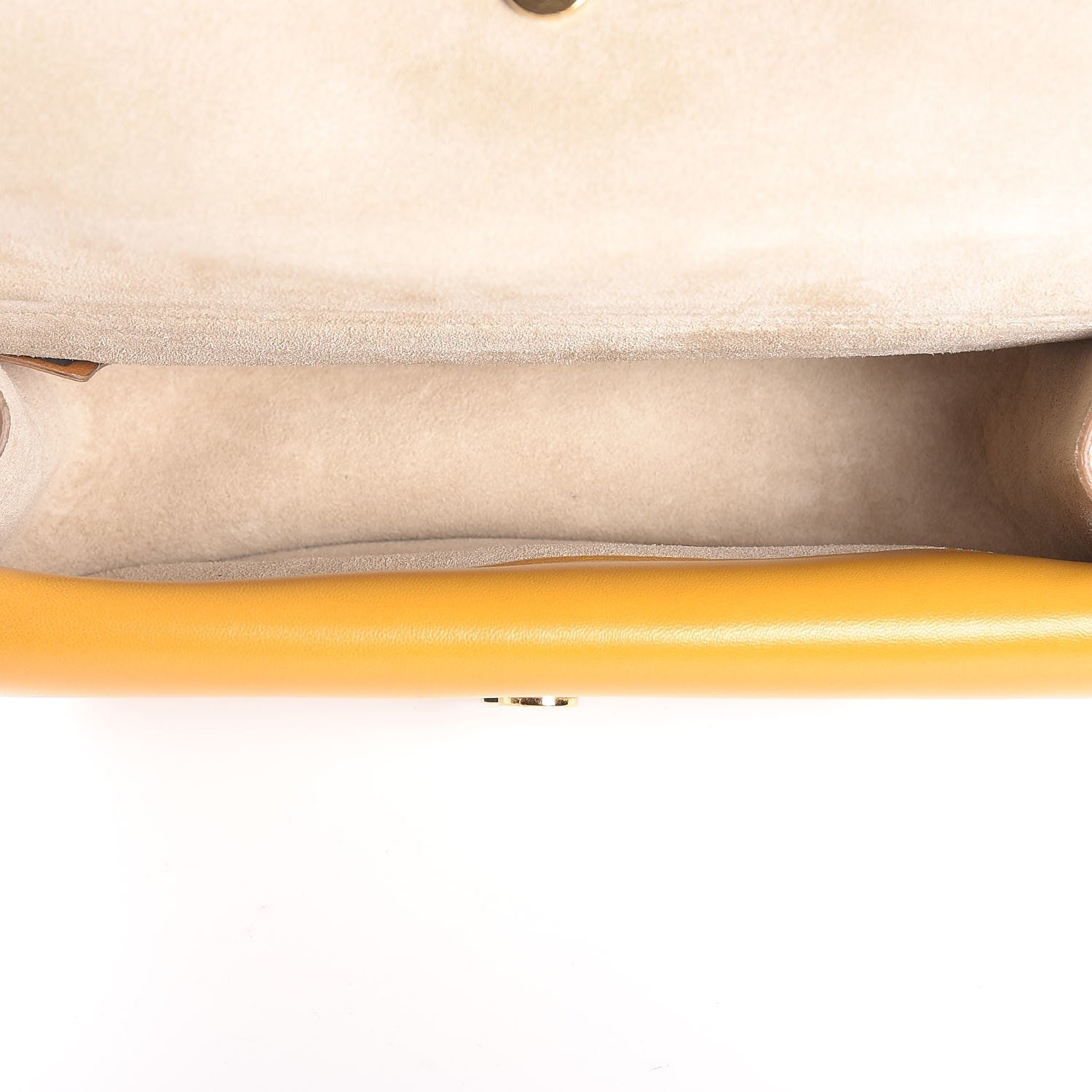 Chloe Calfskin Mini Georgia Crossbody Bag Yellow 5 of 8