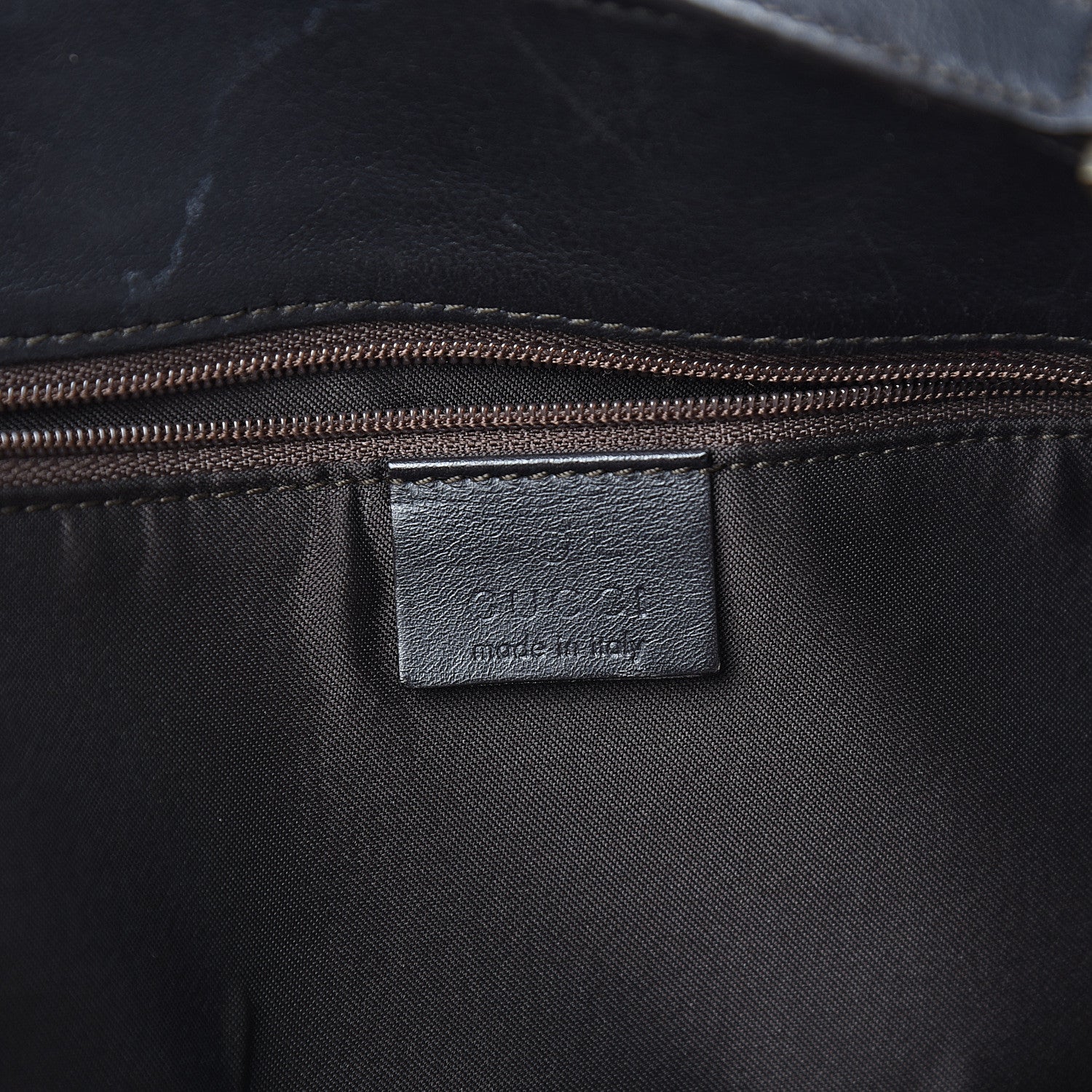 Gucci Monogram Large Bucket Tote Dark Brown 5 of 10