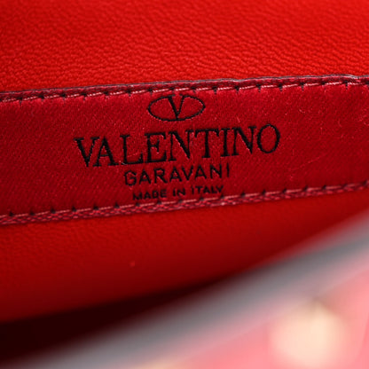 Valentino Garavani Lambskin Medium Rockstud Spike Shoulder Bag Red 6 of 10