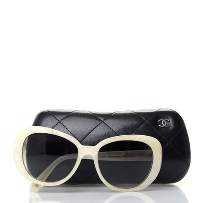 Chanel Crystal CC Sunglasses 5151-B White 7 of 7