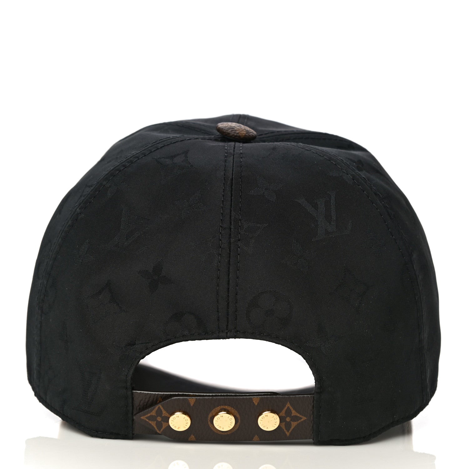 Louis Vuitton Polyester Silk Monogram LV Get Ready Cap L Black 5 of 9