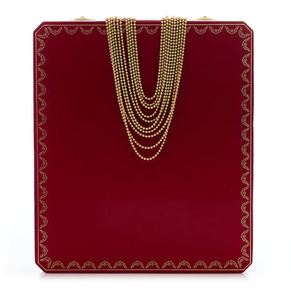 Cartier 18K Yellow Gold Draperie de Decollete Bib 10 Strand Necklace 8 of 8