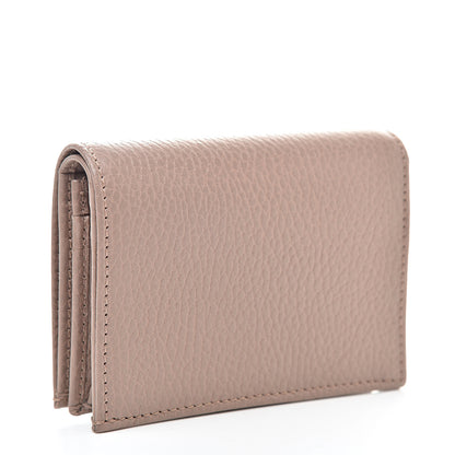 Gucci Pebbled Calfskin GG Marmont Card Case Porcelain Rose 3 of 8