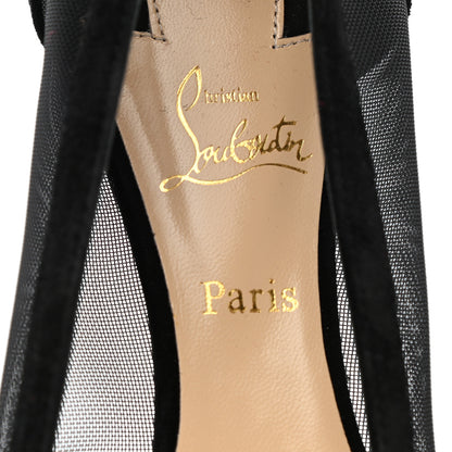 Christian Louboutin Veau Velours Rete Galativi Flats 37.5 Black 7 of 8