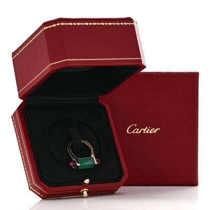 Cartier 18K Pink Gold Chrysoprase Amethyst Les Berlingots de Cartier Ring 52 6 6 of 6