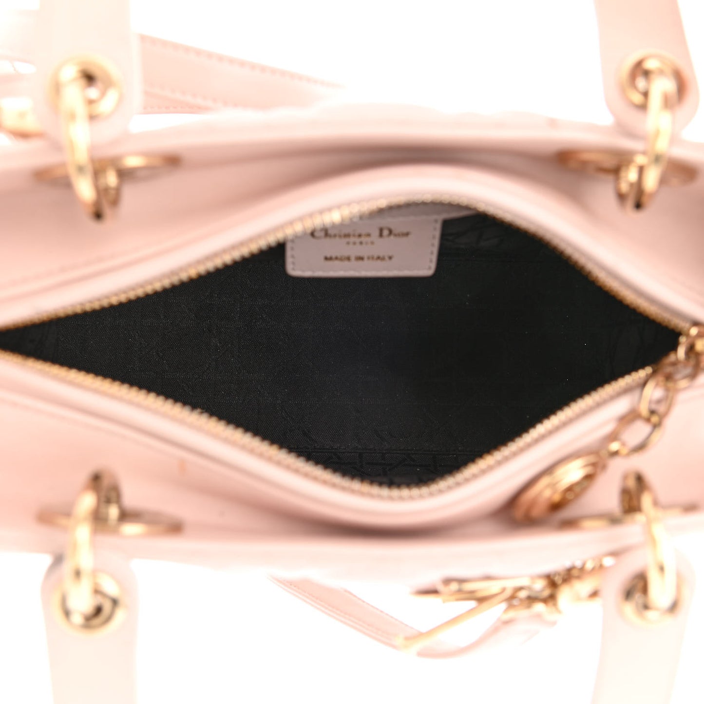 Lambskin Cannage Medium Lady Dior Light Pink