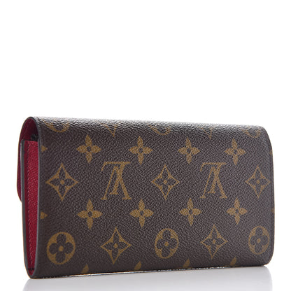 Louis Vuitton Monogram Emilie Wallet Fuchsia 3 of 8