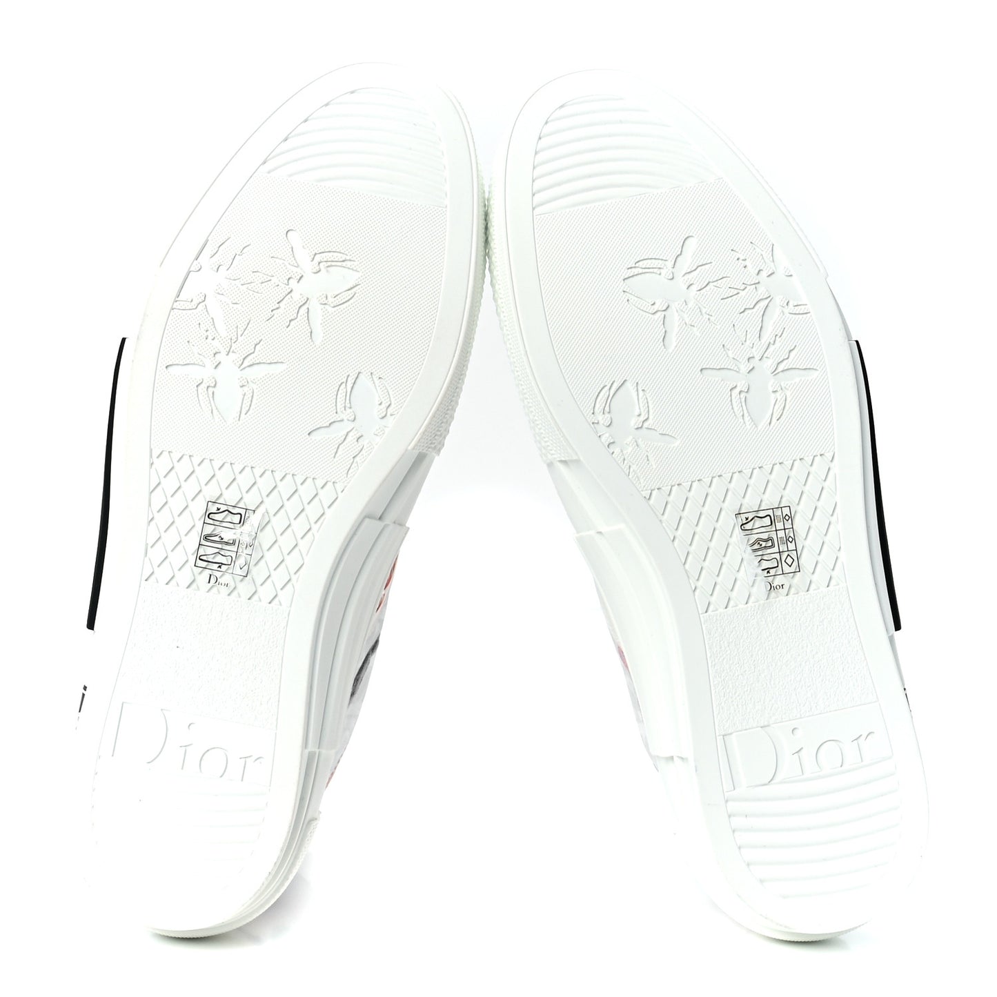 X KENNY SCHARF Technical Canvas Oblique Patch Mens B23 High Top Sneakers 42 White Blue
